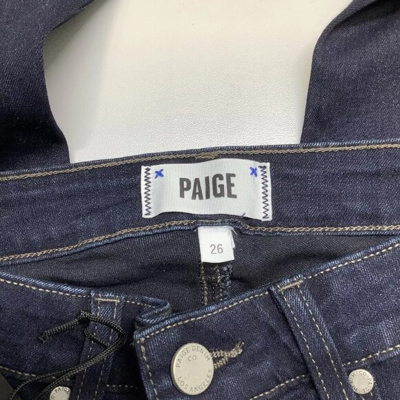 NEW PAIGE Women's Jeans Hoxton Straight Denim Size 26 Mona Blue - Picture 4 of 5